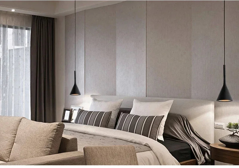 Modern LED Pendant Lights – E27 White Light Hanging Lamp for Kitchens and Bedrooms