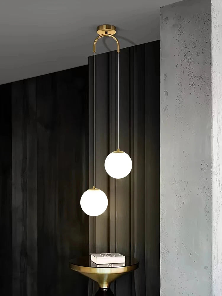 Modern Glass LED Pendant Lights Nordic Living Room Bedroom Fixtures Indoor Lighting Restaurant Bar Home Decor Hanging Lamp 220V