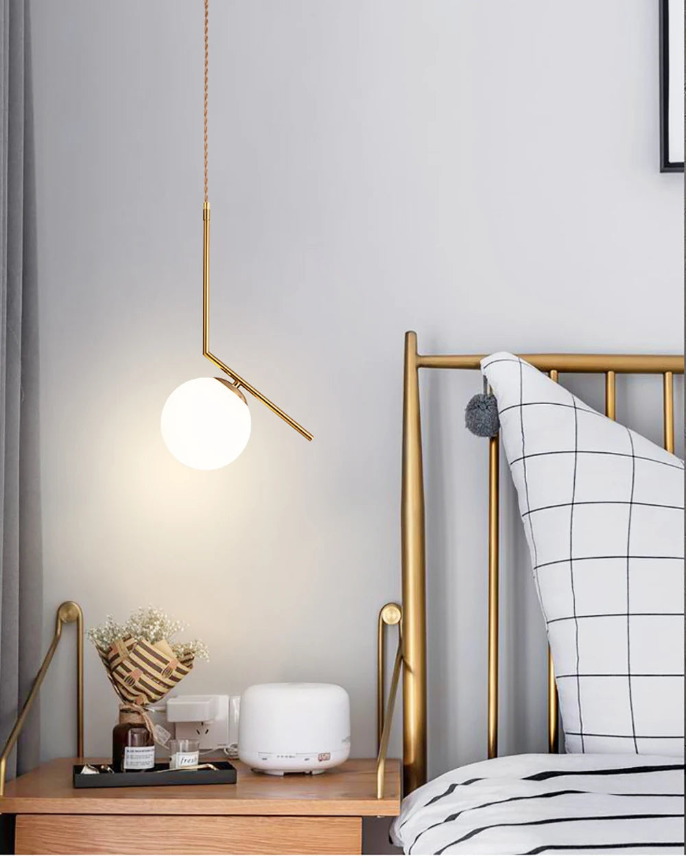 Modern Ceiling Chandeliers for Dining Table Room Kitchen Island Lamp Plating Luxury Gold Bedside Lustre Pendant Light Fixtures
