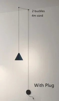Nordic Minimalist Geometric Pendant Light – Stylish DIY Plug-In Lamp for Study, Bedroom, Dining Room, and Bar Decor