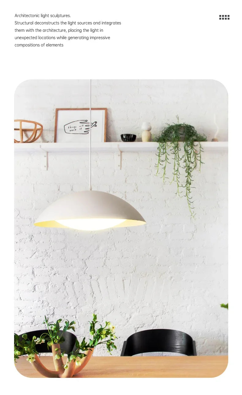 UFO-Shaped LED Pendant Light – Modern Ceiling Lamp with 3-Color Switch for Dining Table and Kitchen Decor