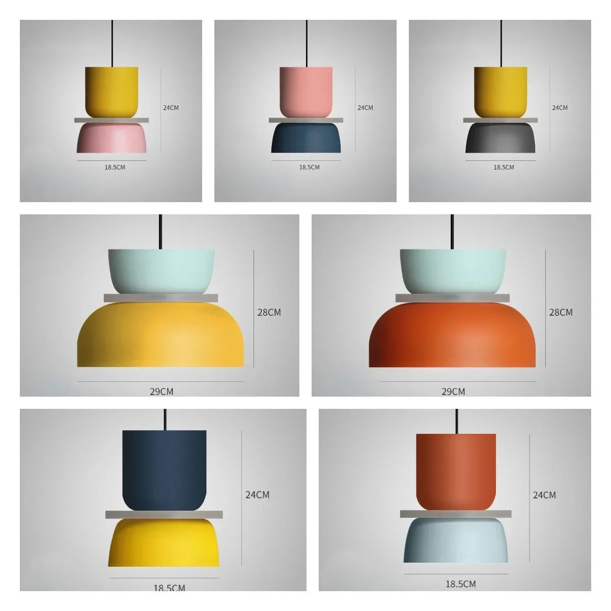 Modern Macaron Pendant Lamp – Stylish LED Hanging Light for Contemporary Interiors