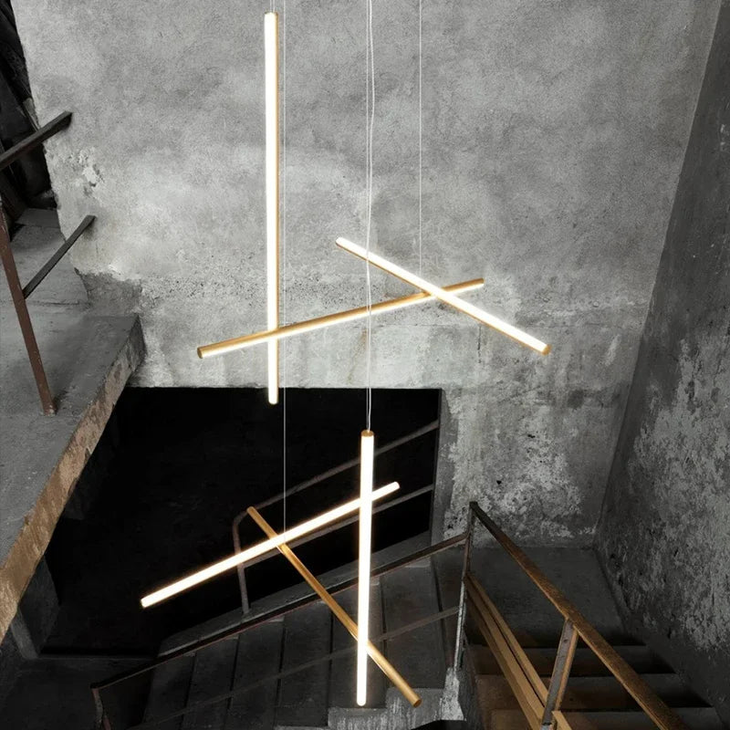 Italian Gold Nordic LED Chandelier – Elegant Pendant Lighting for Living Rooms, Kitchens, and Bars