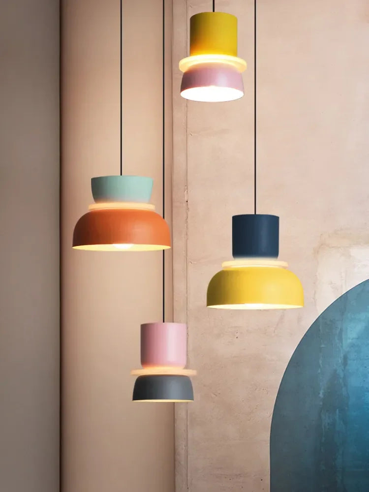 Modern Macaron Pendant Lamp – Stylish LED Hanging Light for Contemporary Interiors