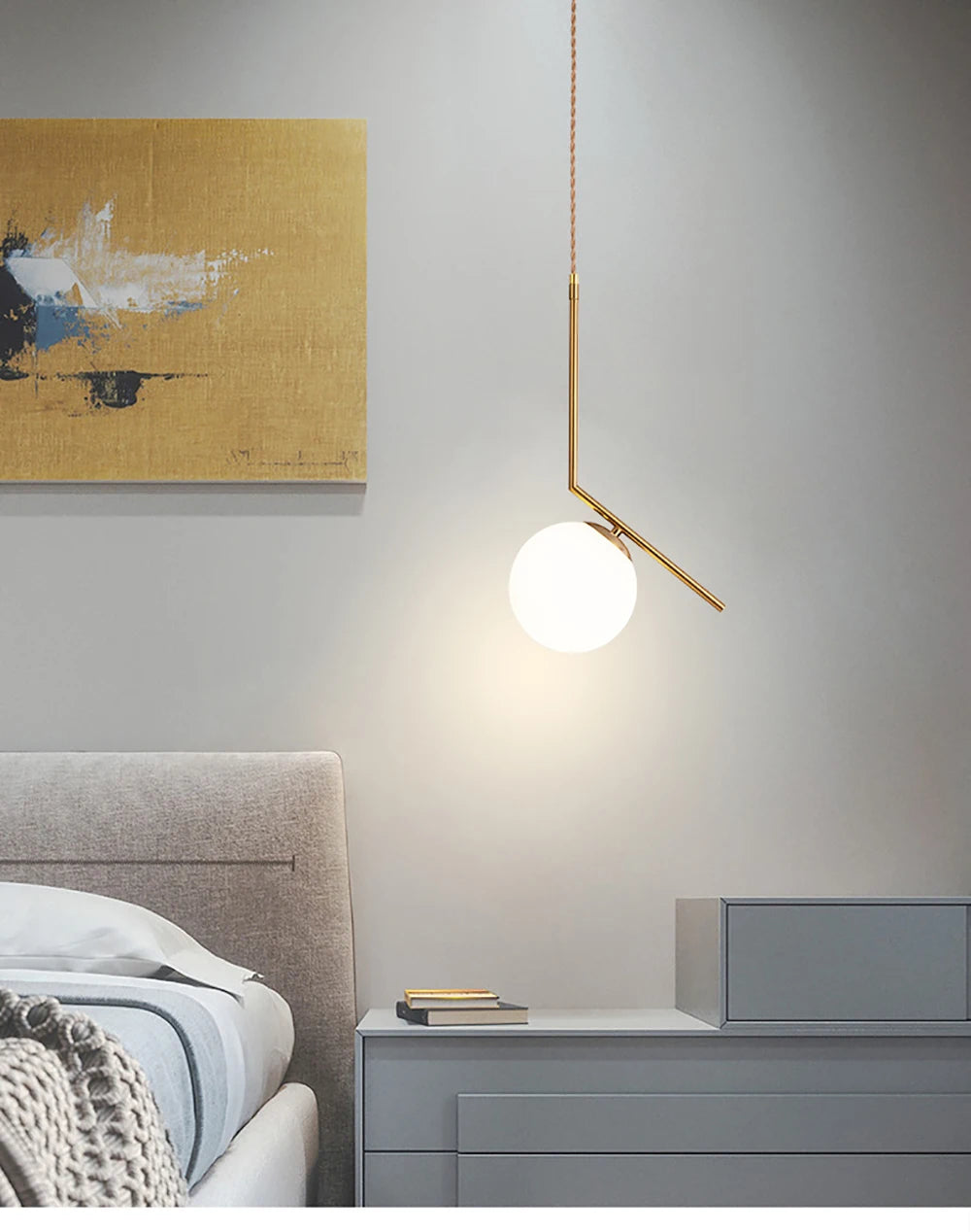 Modern Ceiling Chandeliers for Dining Table Room Kitchen Island Lamp Plating Luxury Gold Bedside Lustre Pendant Light Fixtures