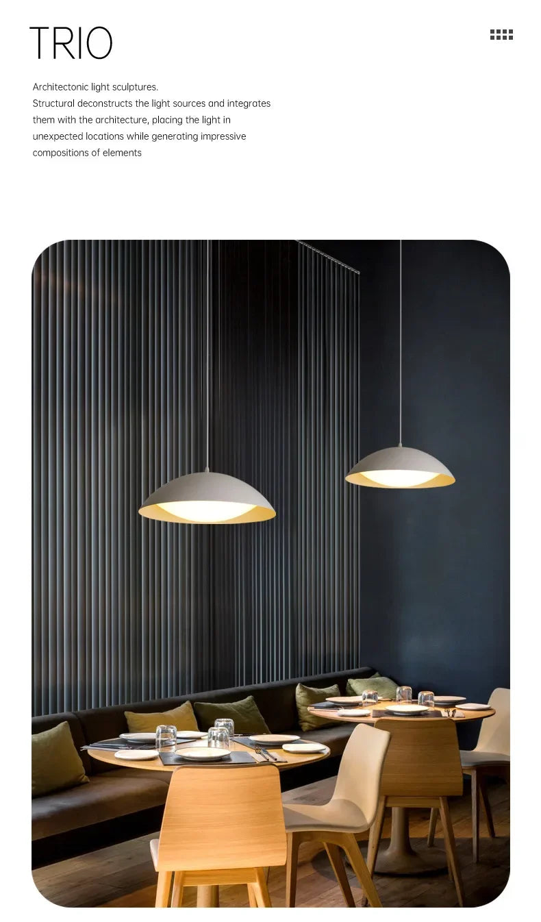 UFO-Shaped LED Pendant Light – Modern Ceiling Lamp with 3-Color Switch for Dining Table and Kitchen Decor