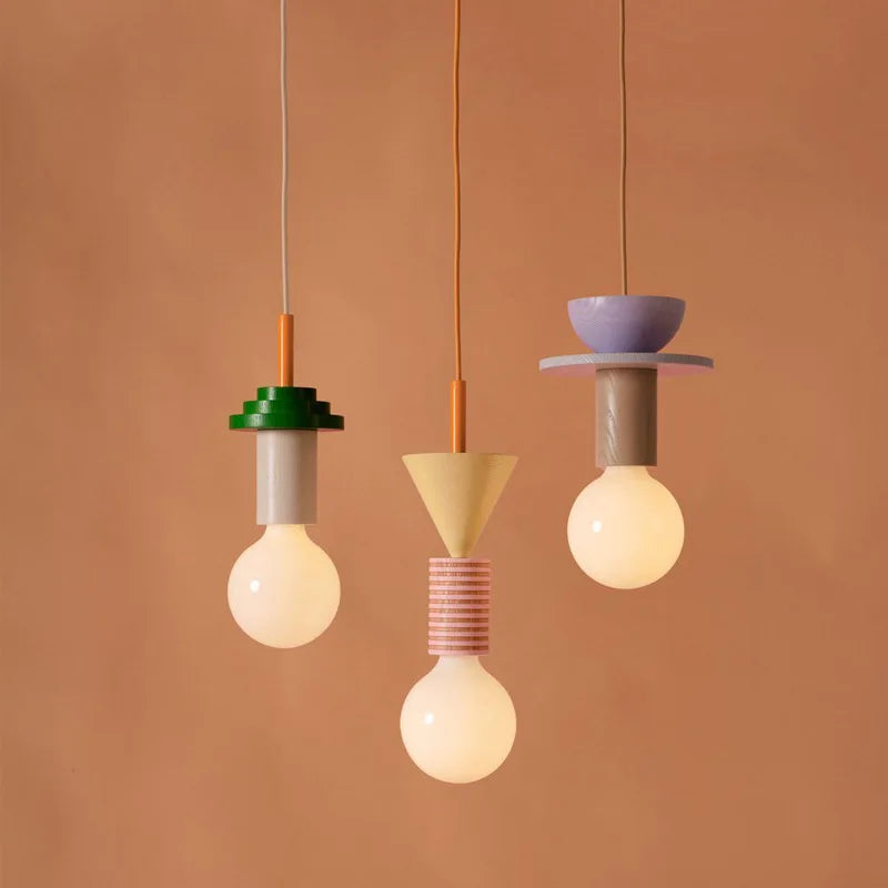 Nordic Wooden LED Pendant Lamp – Elegant Hanging Light for Kitchens, Restaurants, and Bedrooms