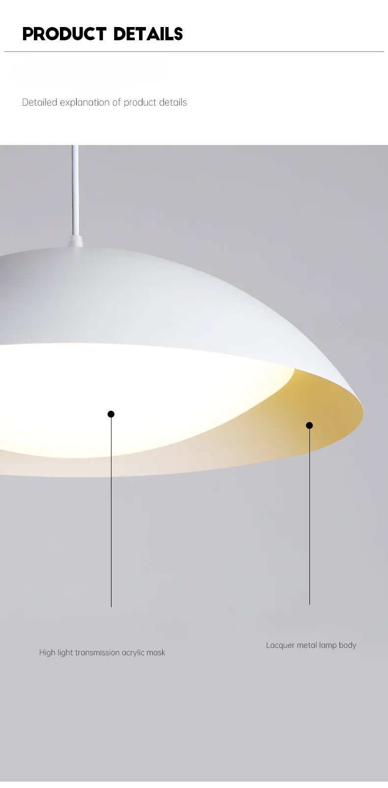 UFO-Shaped LED Pendant Light – Modern Ceiling Lamp with 3-Color Switch for Dining Table and Kitchen Decor