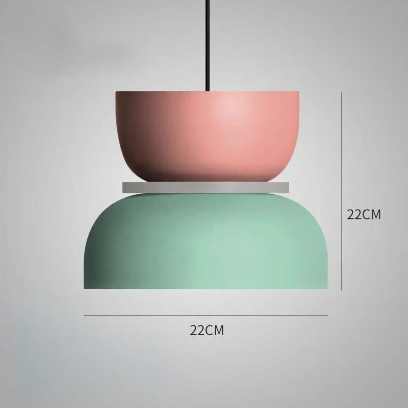 Modern Macaron Pendant Lamp – Stylish LED Hanging Light for Contemporary Interiors