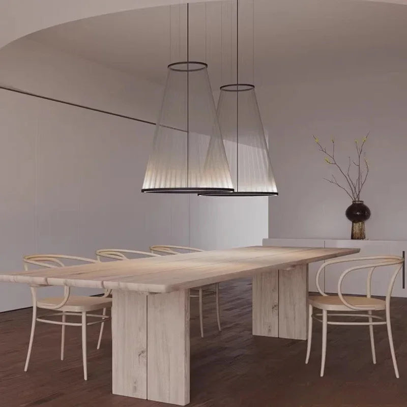 Nordic Minimalist Line Art Chandelier – Elegant Pendant Lamp for Living Rooms, Dining Areas, and Villas