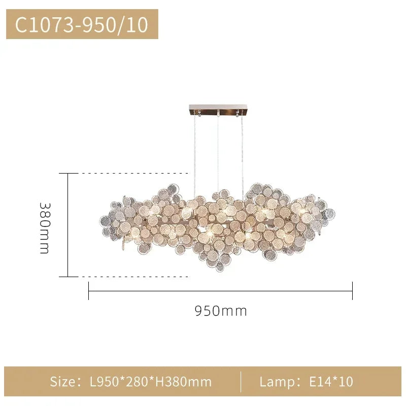Modern Luxury Chrome LED Crystal Chandelier – Elegant Pendant Lamp for Living Rooms, Dining Rooms, and Bedrooms