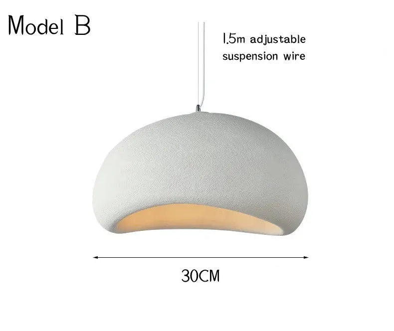 Nordic Restaurant Wabi Sabi E27 Led Pendant Light Modern Cafe Bedroom Led Chandelier Fixtures Bar Dining Room Decor Suspend Lamp