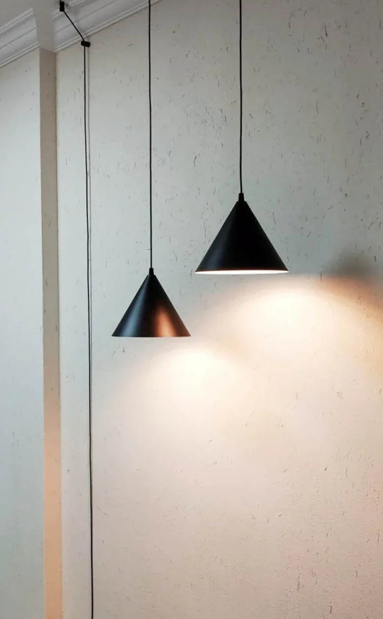 Nordic Minimalist Geometric Pendant Light – Stylish DIY Plug-In Lamp for Study, Bedroom, Dining Room, and Bar Decor