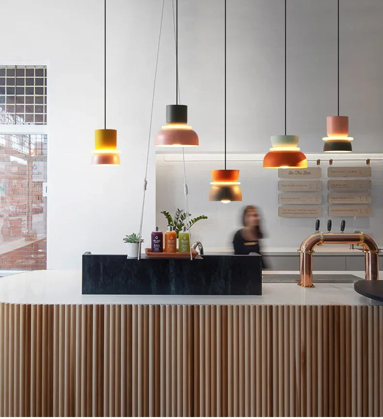 Modern Macaron Pendant Lamp – Stylish LED Hanging Light for Contemporary Interiors