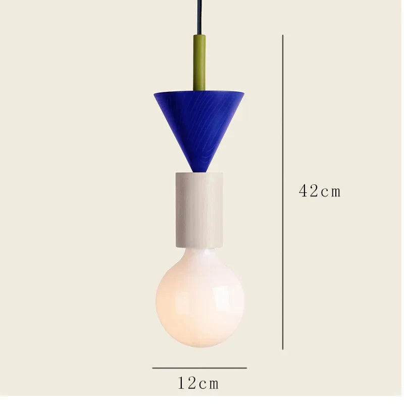 Nordic Wooden LED Pendant Lamp – Elegant Hanging Light for Kitchens, Restaurants, and Bedrooms